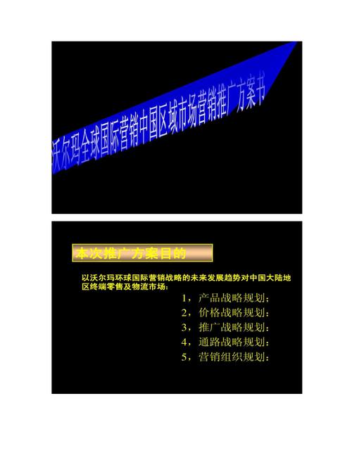 沃尔玛全球推广策划书